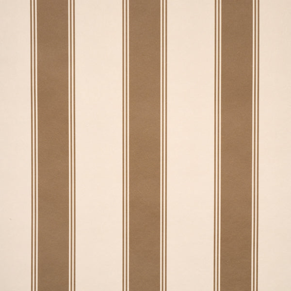 SCHUMACHER  STRIPED WALLCOVERINGS RAFE STRIPE   Chocolate   - 5018210