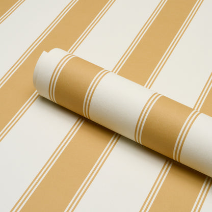 SCHUMACHER  STRIPED WALLCOVERINGS RAFE STRIPE   Marigold   - 5018212