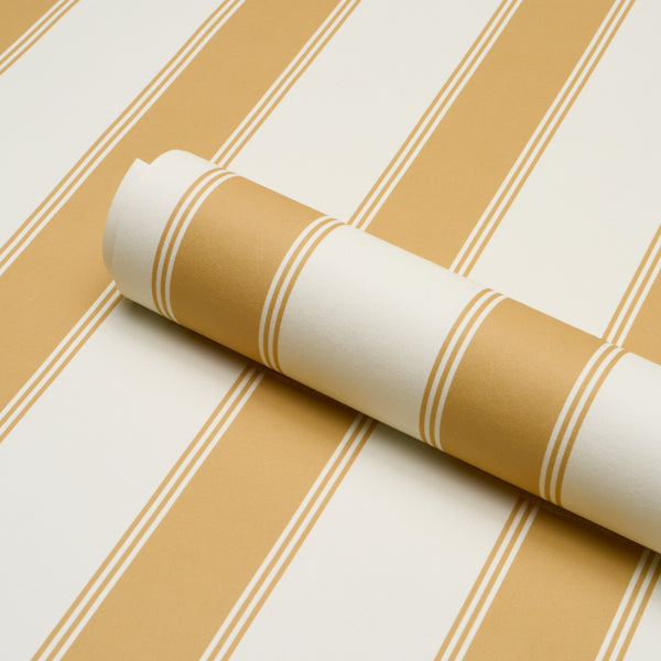 SCHUMACHER  STRIPED WALLCOVERINGS RAFE STRIPE   Marigold   - 5018212