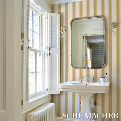 SCHUMACHER  STRIPED WALLCOVERINGS RAFE STRIPE   Marigold   - 5018212