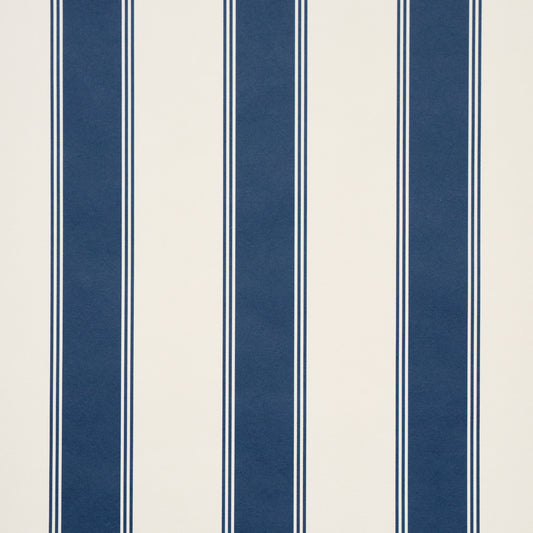 SCHUMACHER  STRIPED WALLCOVERINGS RAFE STRIPE   Indigo   - 5018215
