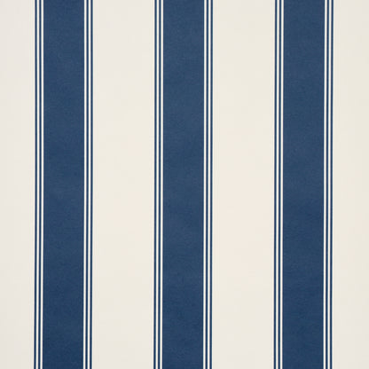 SCHUMACHER  STRIPED WALLCOVERINGS RAFE STRIPE   Indigo   - 5018215