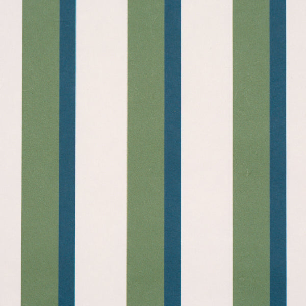 SCHUMACHER  STRIPED WALLCOVERINGS RIGSBY STRIPE   Peacock   - 5018220