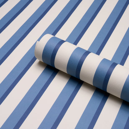 SCHUMACHER  STRIPED WALLCOVERINGS RIGSBY STRIPE   Delft   - 5018221