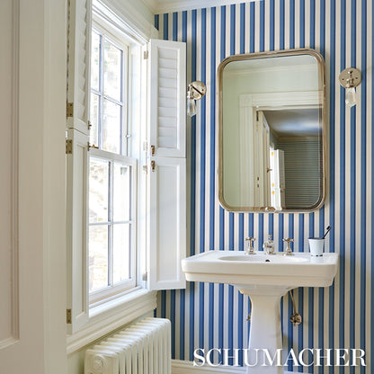 SCHUMACHER  STRIPED WALLCOVERINGS RIGSBY STRIPE   Delft   - 5018221