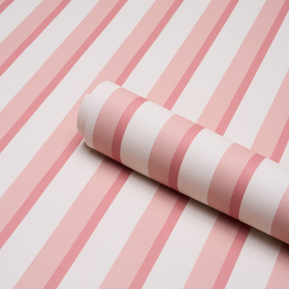 SCHUMACHER  STRIPED WALLCOVERINGS RIGSBY STRIPE   Pink   - 5018222