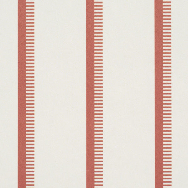 SCHUMACHER  STRIPED WALLCOVERINGS TYLA STRIPE   Terracotta   - 5018230