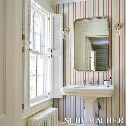 SCHUMACHER  STRIPED WALLCOVERINGS TYLA STRIPE   Terracotta   - 5018230