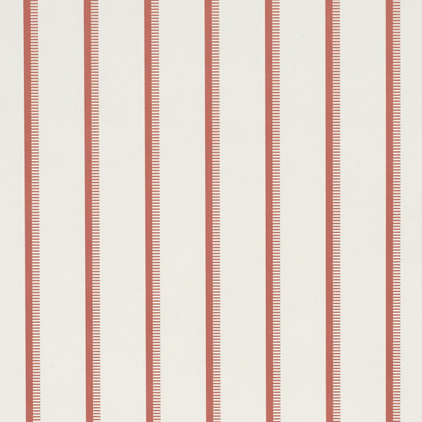 SCHUMACHER  STRIPED WALLCOVERINGS TYLA STRIPE   Terracotta   - 5018230