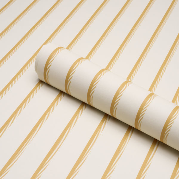 SCHUMACHER  STRIPED WALLCOVERINGS TYLA STRIPE   Butternut   - 5018233