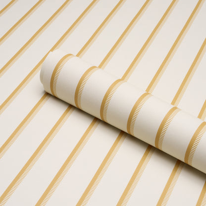 SCHUMACHER  STRIPED WALLCOVERINGS TYLA STRIPE   Butternut   - 5018233