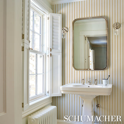SCHUMACHER  STRIPED WALLCOVERINGS TYLA STRIPE   Butternut   - 5018233