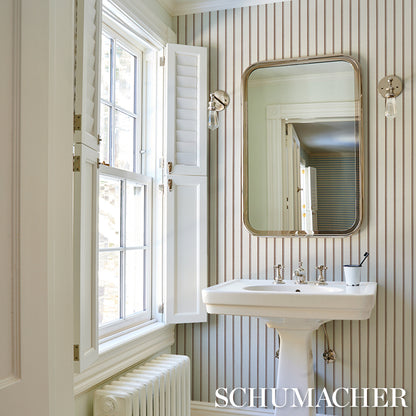 SCHUMACHER  STRIPED WALLCOVERINGS TYLA STRIPE   Umber   - 5018235