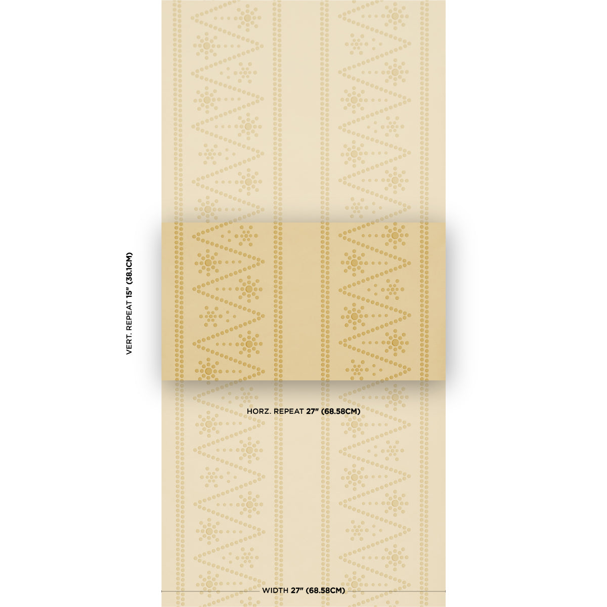 SCHUMACHER  BACKDROP THE PEARLIES   Soft Gold   - 5018371
