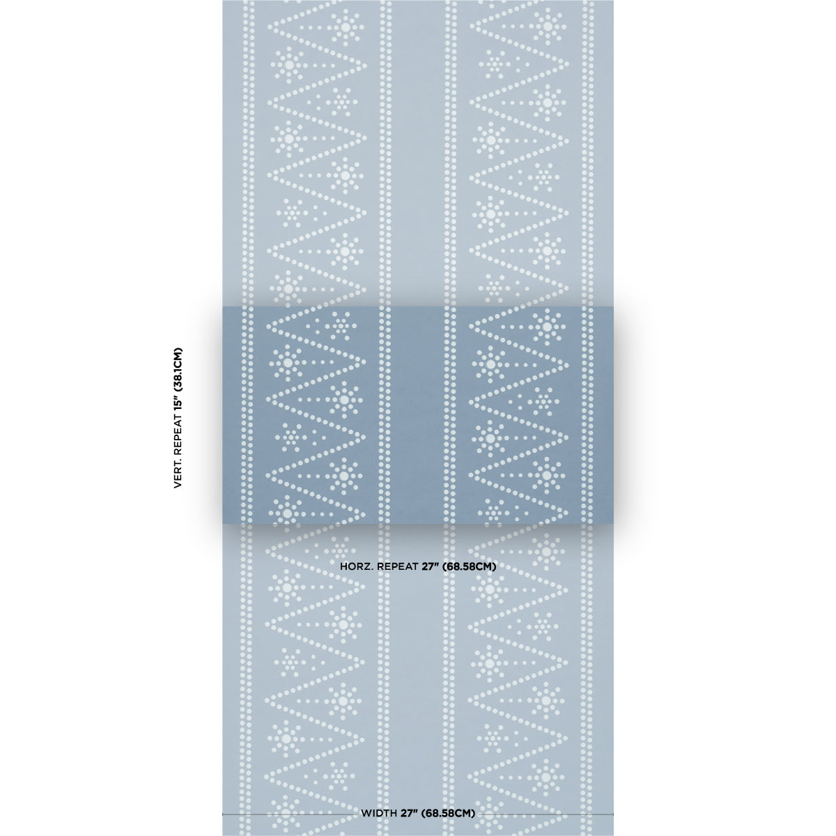 SCHUMACHER  BACKDROP THE PEARLIES   Soft Blue   - 5018372