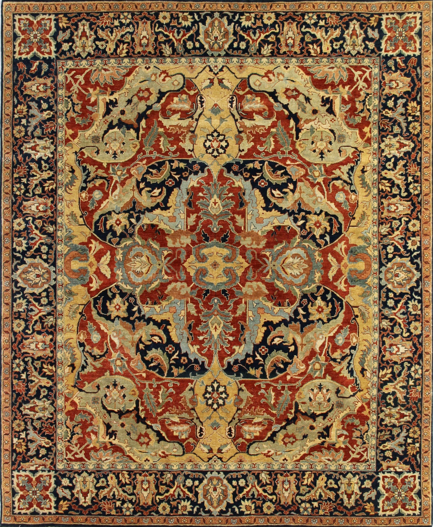 EXQUISITE RUGS   Hand-Knotted Rectangle    - 5024-12'X15'