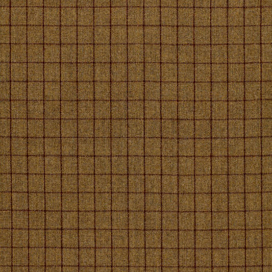 SCHUMACHER  Collection Name TBA - 50320 SAVILLE FLANNEL CHECK PATTERN WOVENS PATTERN WOVENS KHAKI   - 50322