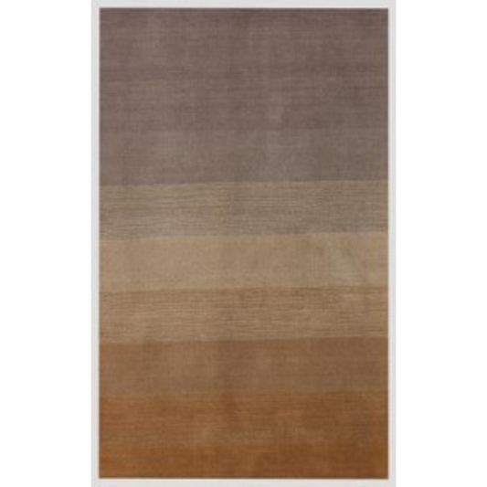 5' X 8' Gold And Rust Ombre Hand Loomed Area Rug