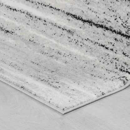 5' X 8' Grey Abstract Area Rug