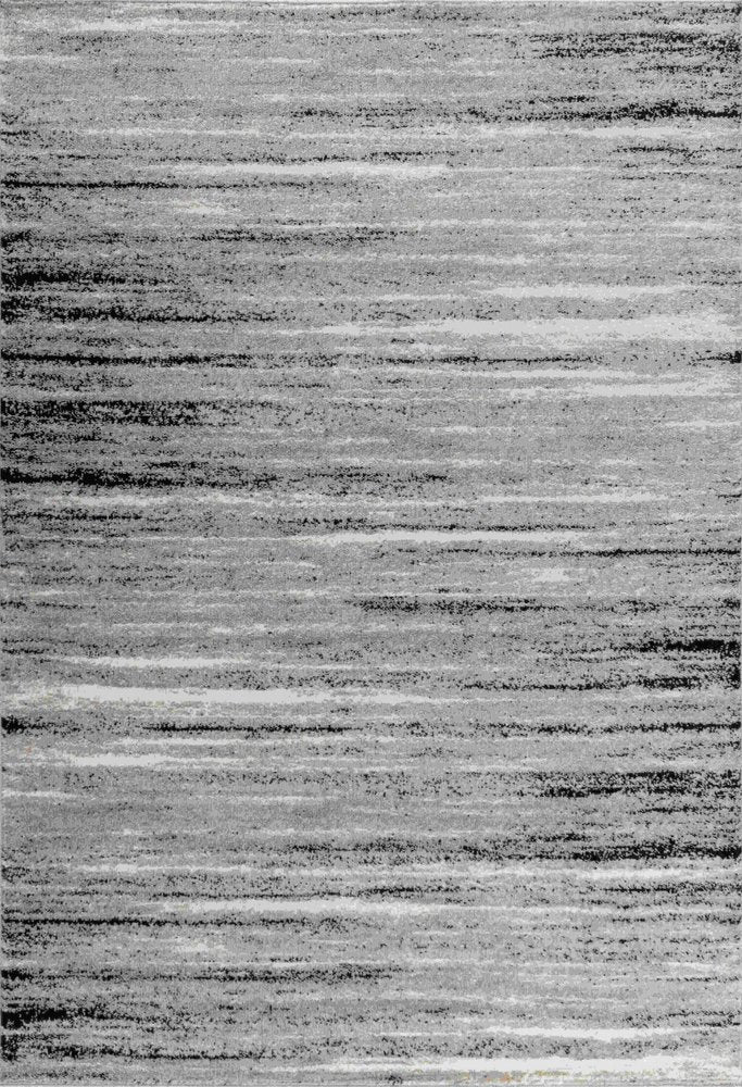 5' X 8' Grey Abstract Area Rug