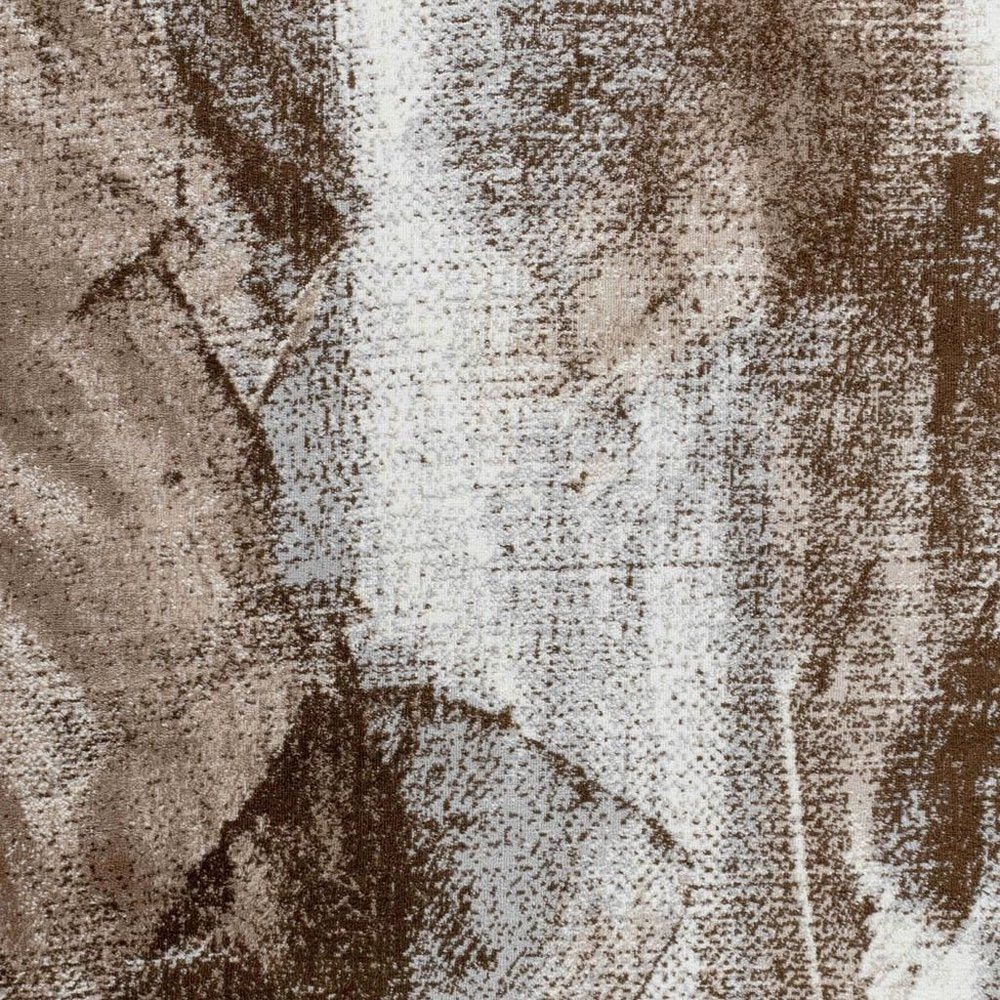 8' X 11' Brown Abstract Area Rug