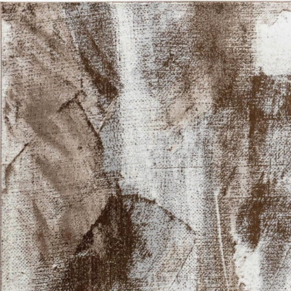 8' X 11' Brown Abstract Area Rug