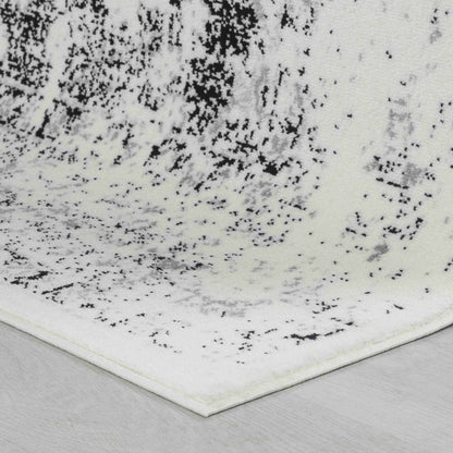 5' X 8' Black Oriental Area Rug