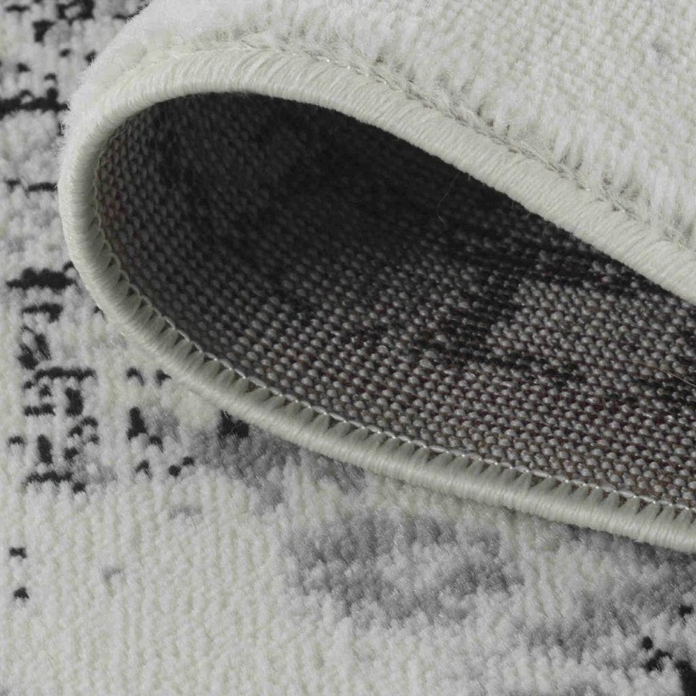 5' X 8' Black Oriental Area Rug