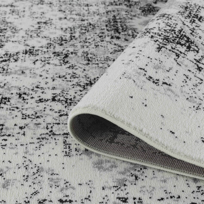 7' X 10' Black Oriental Area Rug