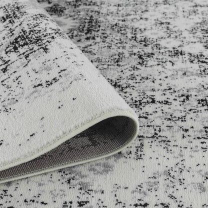 7' X 10' Black Oriental Area Rug