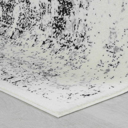 7' X 10' Black Oriental Area Rug