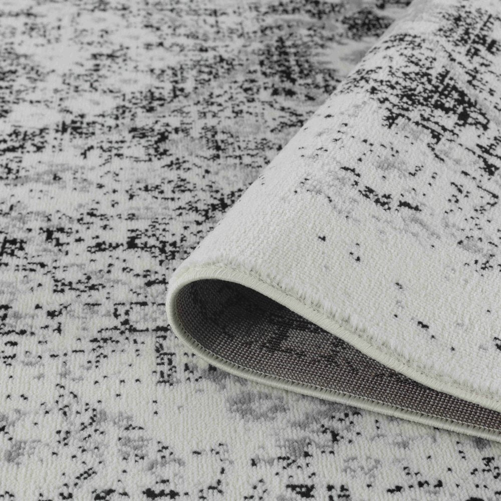8' X 11' Black Oriental Area Rug