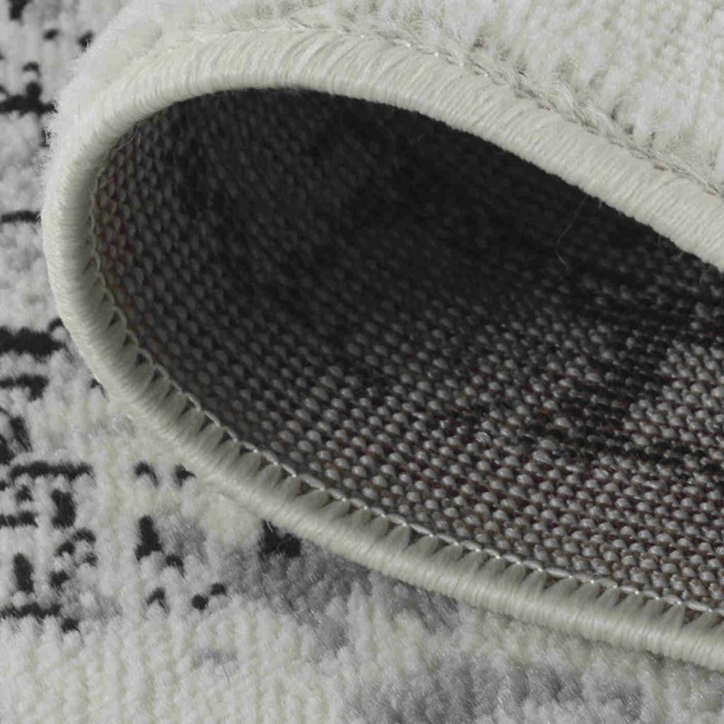 8' X 11' Black Oriental Area Rug