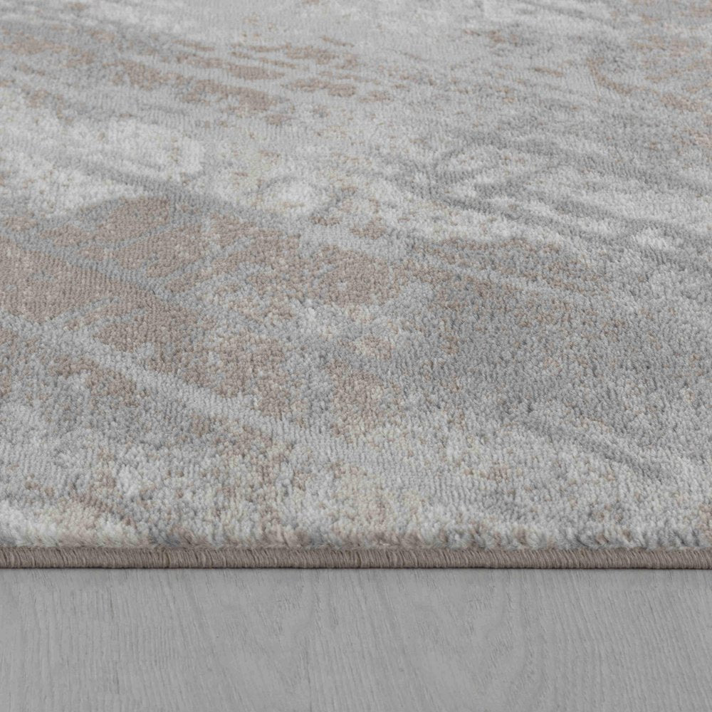 5' X 8' Brown Abstract Area Rug