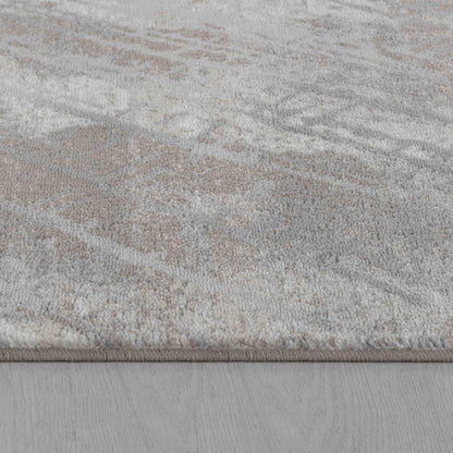 5' X 8' Brown Abstract Area Rug