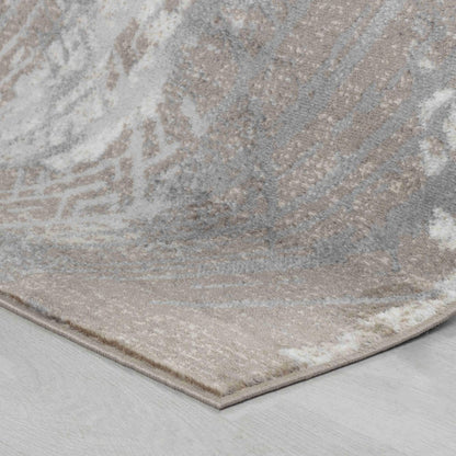 7' X 10' Brown Abstract Area Rug