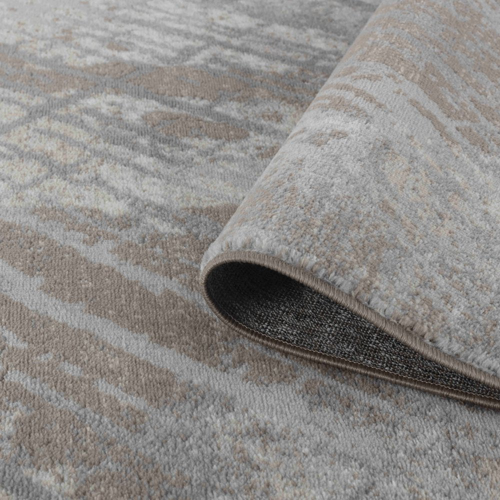 8' X 11' Brown Abstract Area Rug