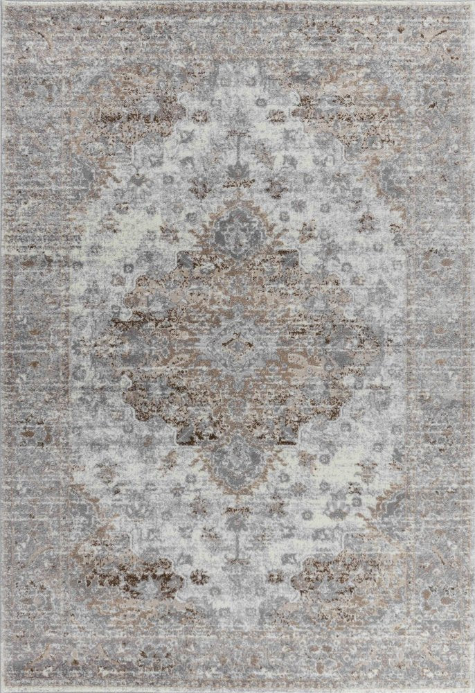 4' X 6' Brown Oriental Area Rug