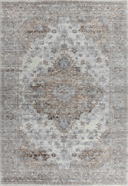 4' X 6' Brown Oriental Area Rug