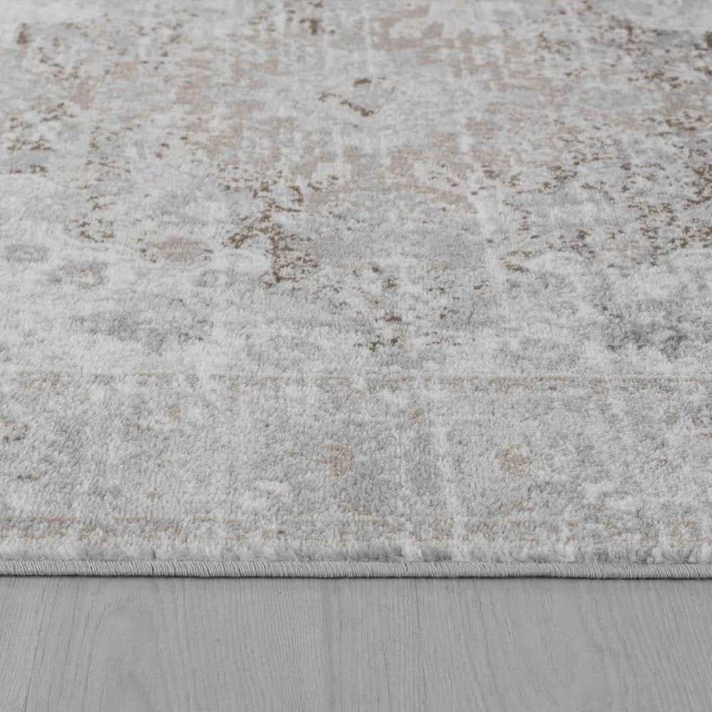 4' X 6' Brown Oriental Area Rug