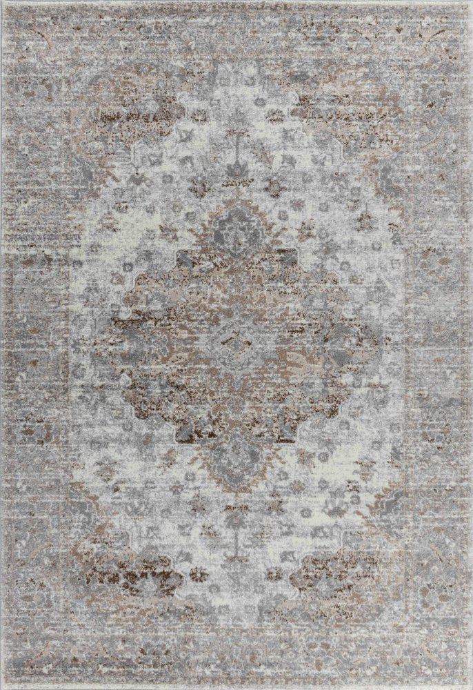 8' X 11' Brown Oriental Area Rug
