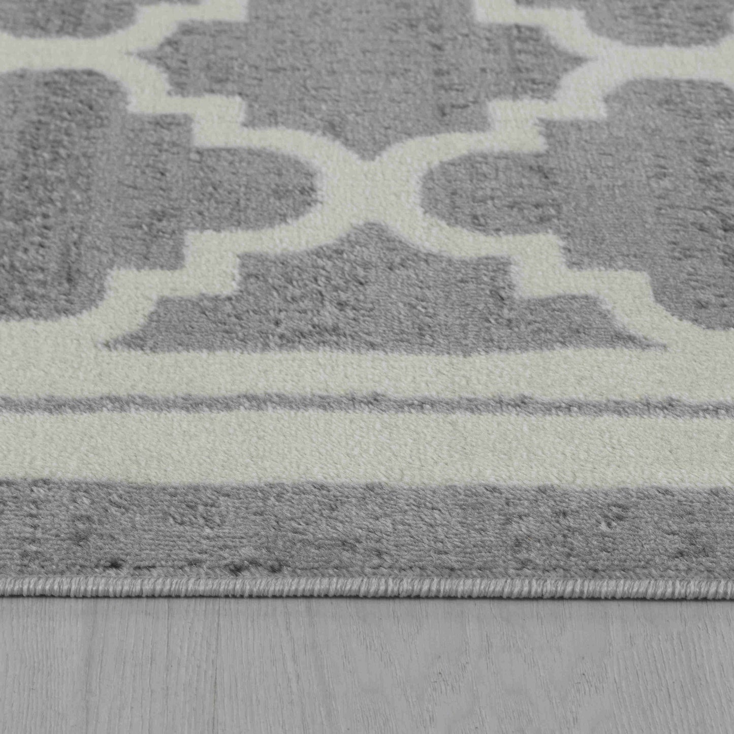 4' X 6' Grey Moroccan Area Rug