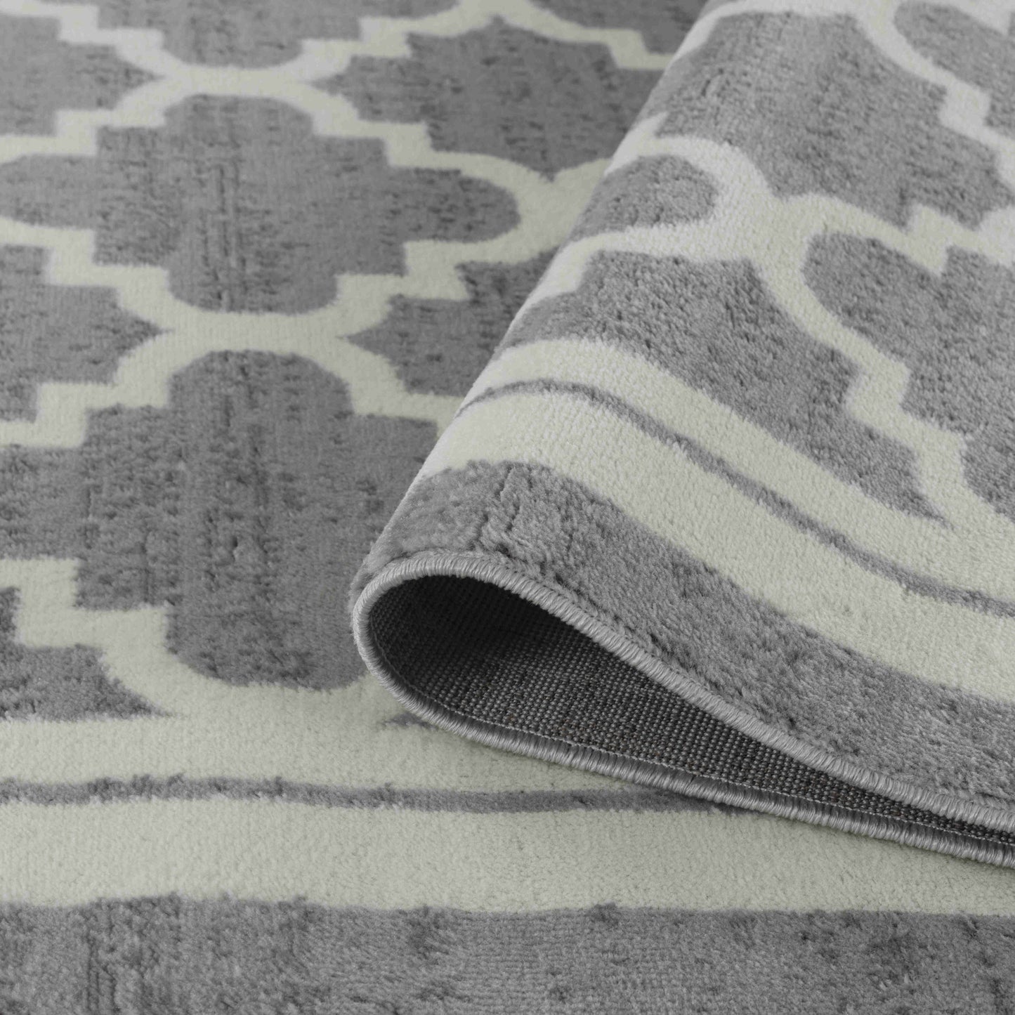 4' X 6' Grey Moroccan Area Rug