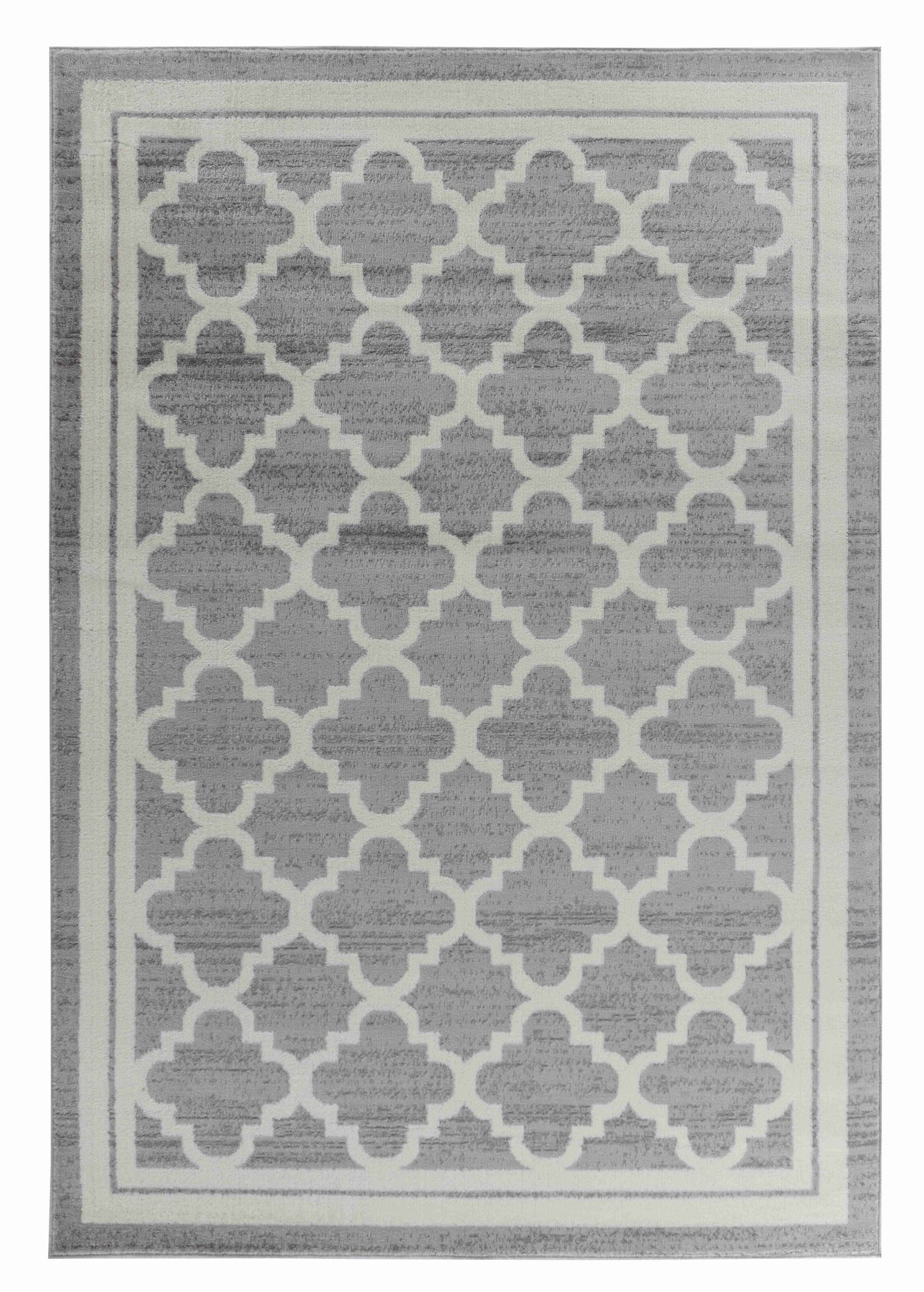 4' X 6' Grey Moroccan Area Rug