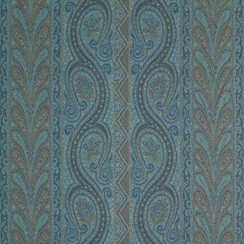 SCHUMACHER  RIVE GAUCHE CHATELAINE PAISLEY PATTERN WOVENS PATTERN WOVENS BLUE   - 50774
