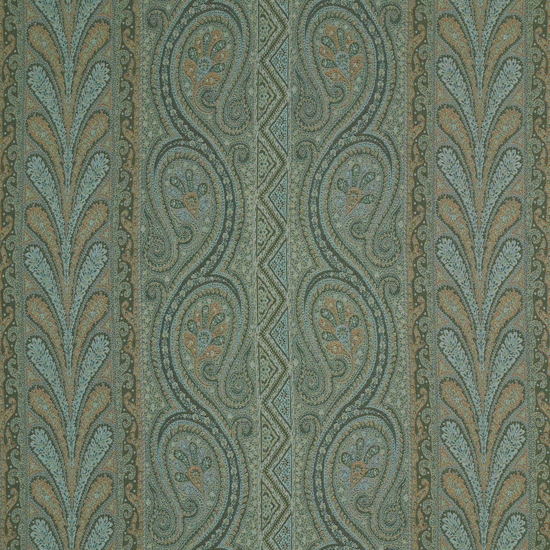 SCHUMACHER  RIVE GAUCHE CHATELAINE PAISLEY PATTERN WOVENS PATTERN WOVENS JADE   - 50776