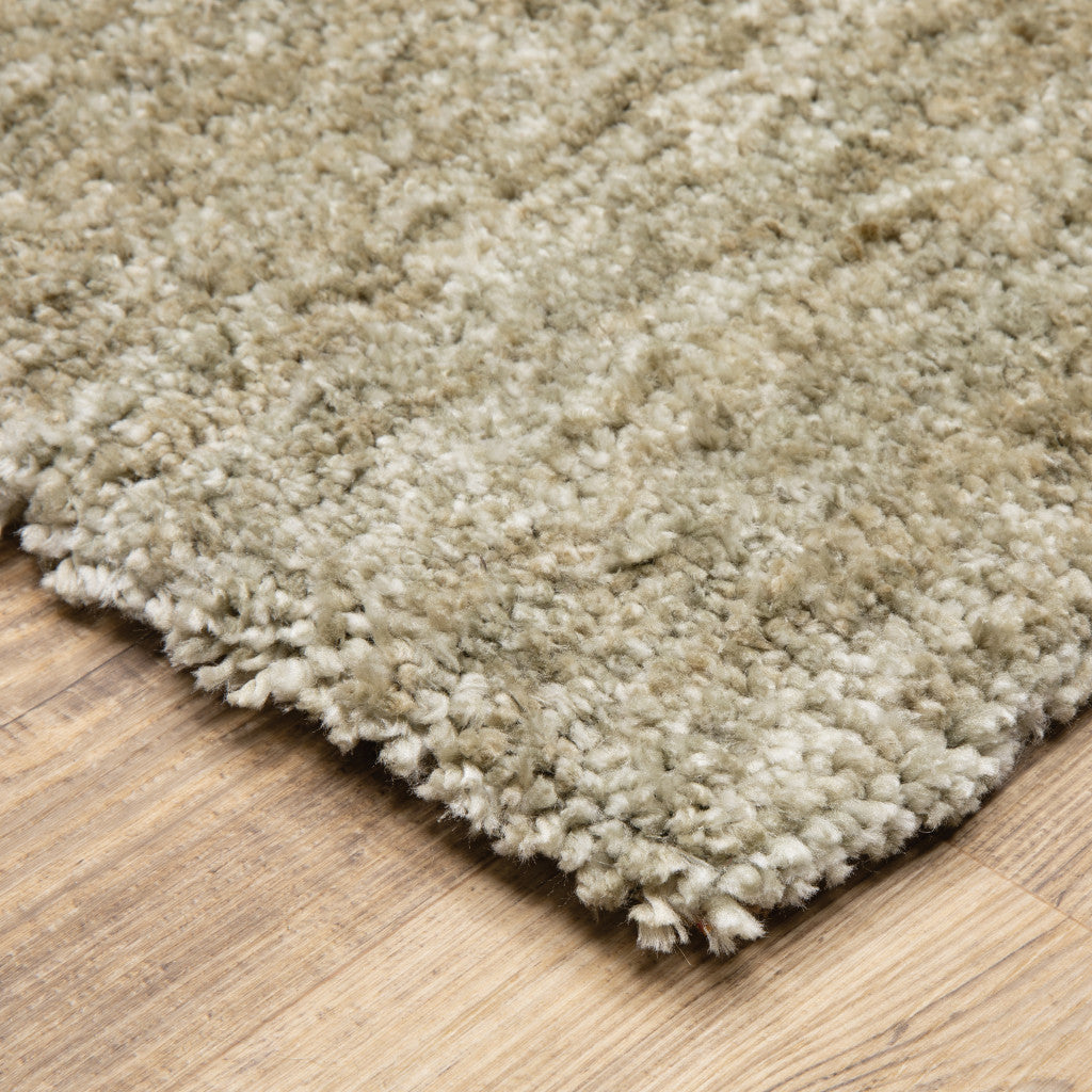 2' X 8' Stone Shag Power Loom Stain Resistant Runner Rug