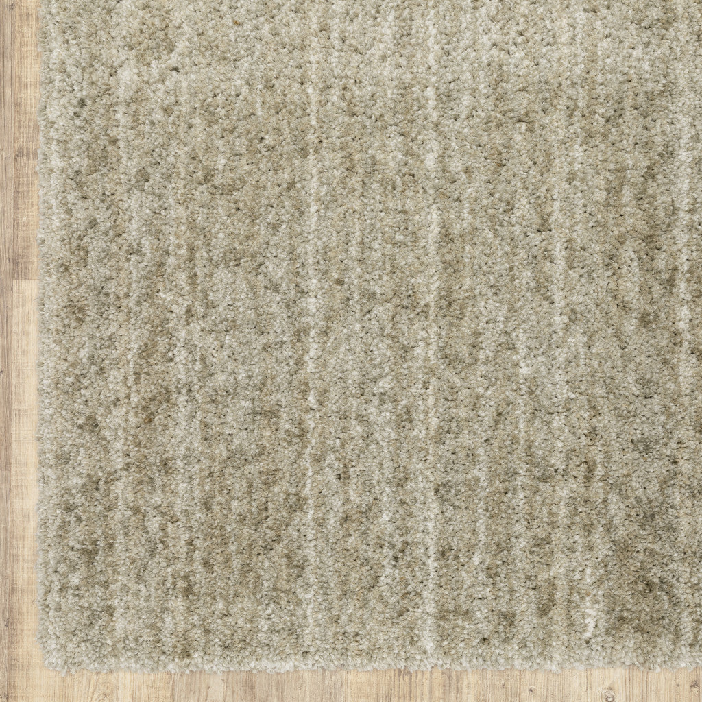 4' X 6' Stone Shag Power Loom Stain Resistant Area Rug