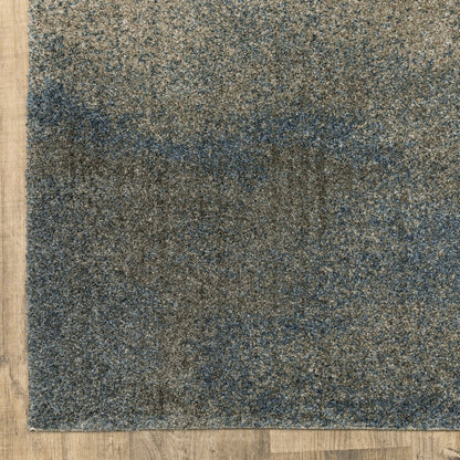 7' X 10' Gray Abstract Power Loom Area Rug