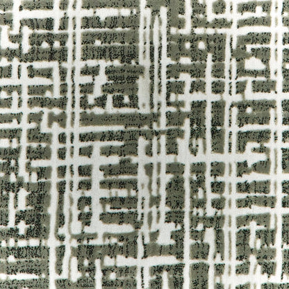 7' X 10' Gray And Ivory Abstract Area Rug